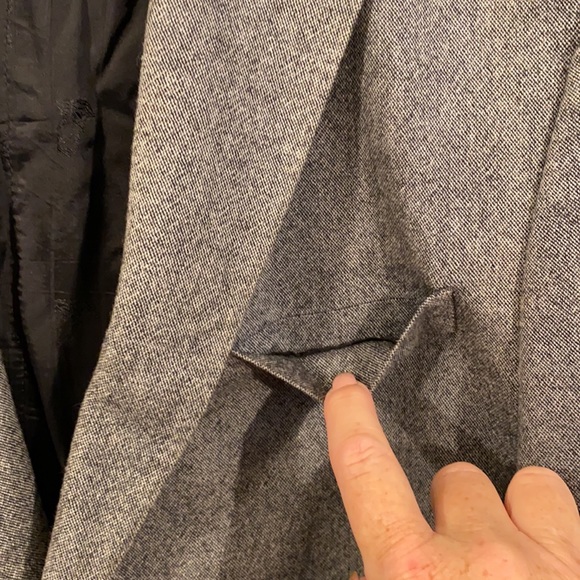 Versace Collection Black & White Grid Silk/Wool Sport Coat - Picture 4 of 14